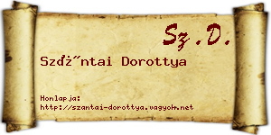 Szántai Dorottya névjegykártya